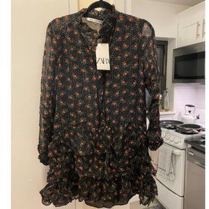 Floral Long Sleeved Zara Dress